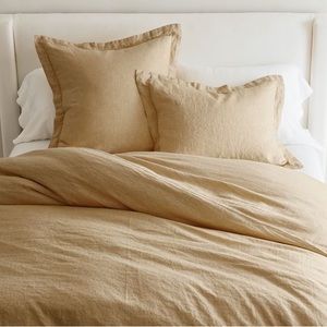 Pottery Barn Daffodil yellow duvet and shams